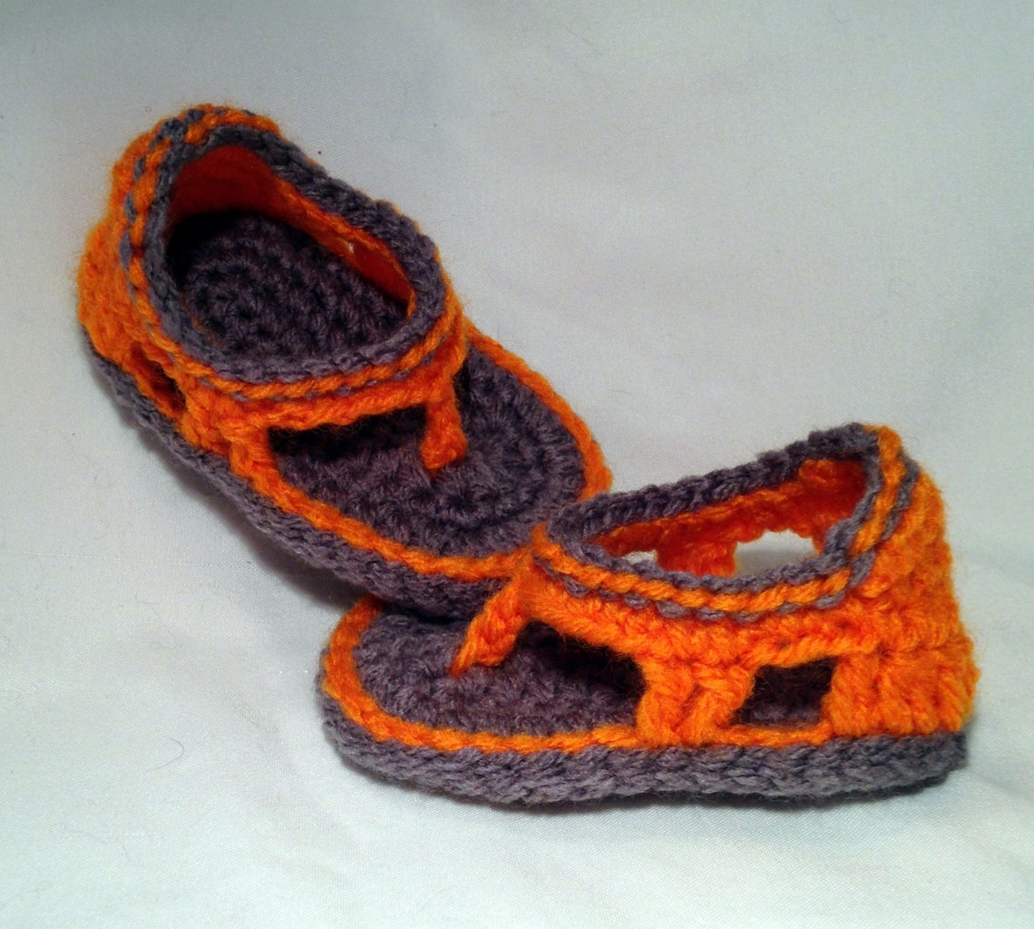 Crochet Baby Boy Sandals Flip Flop Shoes Spring Summer Any Etsy
