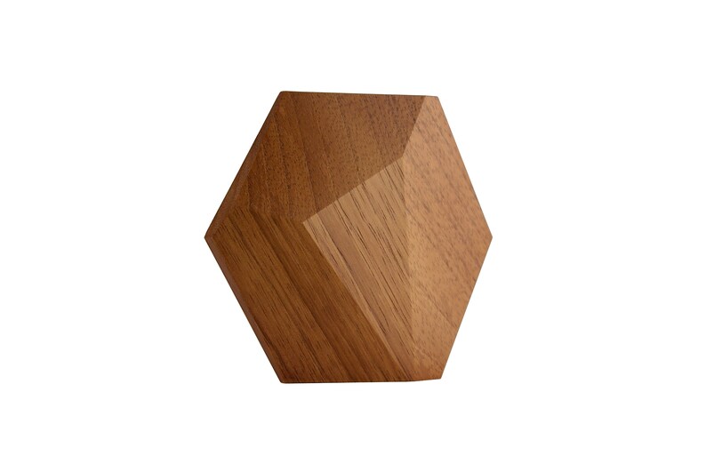 Large wood wall art of hexagonal tiles | Etsy