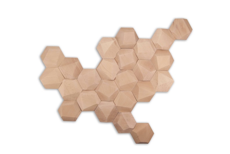 Nursery Minimal Wood Wall Art 24 Tiles Set Etsy