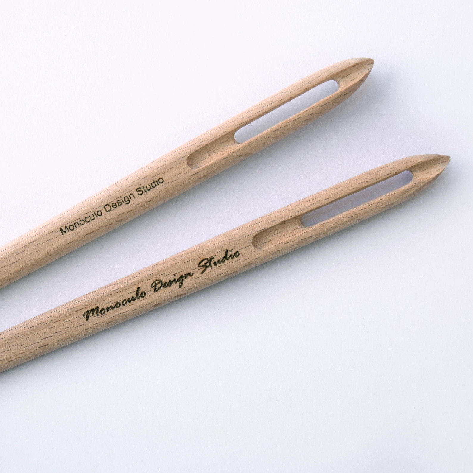 Giant wood needle Super sized wood needle for sewing room Etsy