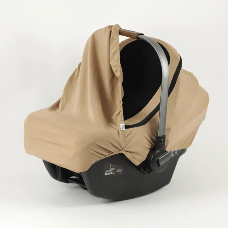 Stretch Collection Summer Baby Car Seat Cover Biscotti