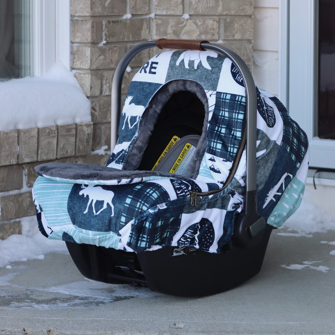 Buy Baby Car Seat Cover Winter Let's Sleep Under the Stars Online in India  