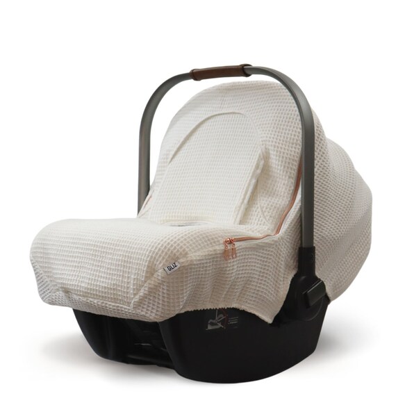 Buy Baby Car Seat Cover Winter Linen Oatmeal Online in India 