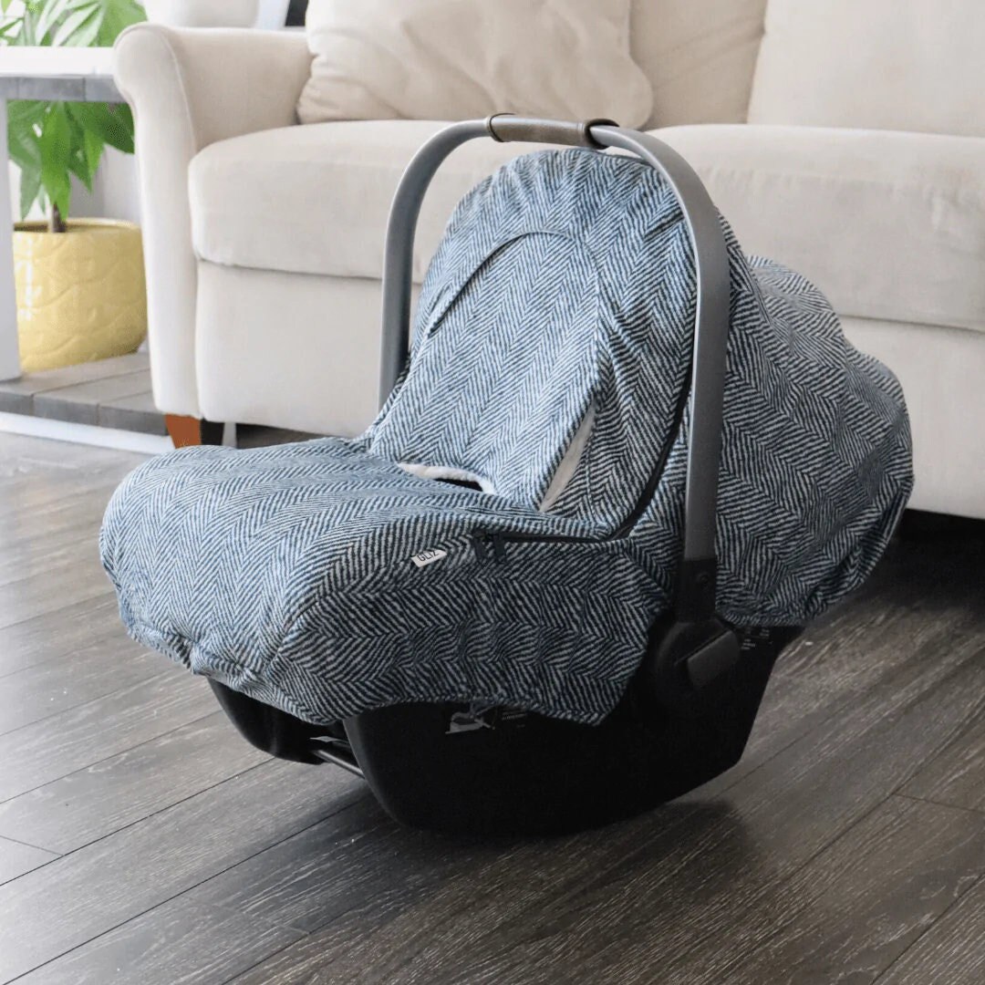 Buy Baby Car Seat Cover Winter Herringbone Tweed Online in India 