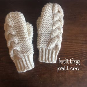 KNITTING PATTERN: Braided Cable Mittens | PDF Download