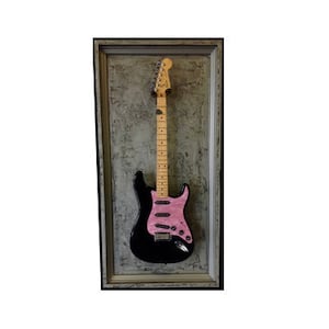 Guitar Wall Mount Display Frame LED LIGHT Guitar Hanger
