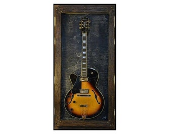 Guitar Display Frame or Case "The Black Pearl" - G-Frames