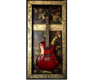 Guitar Display Frame or Case "Tequila Sunrise" G Frames