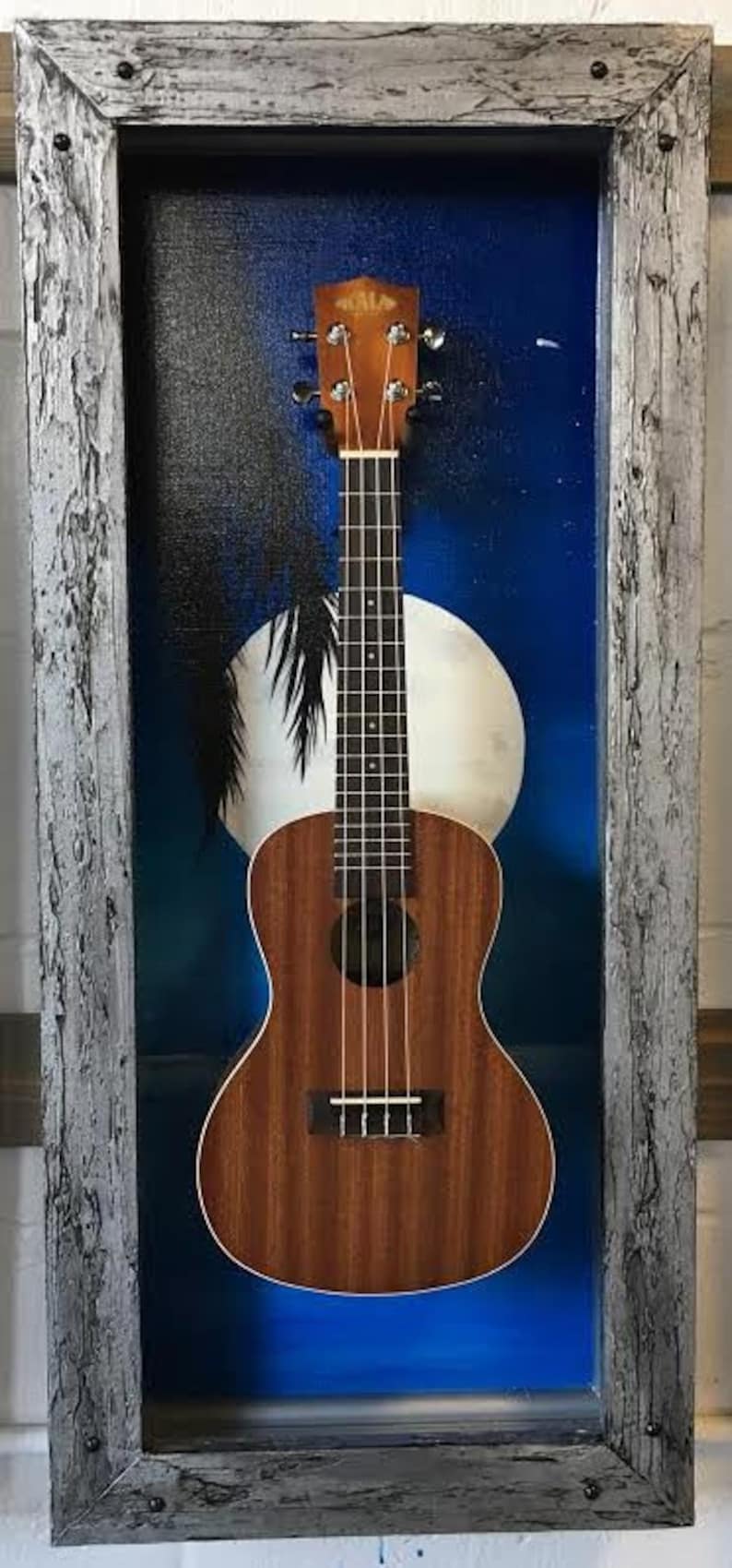 Ukulele Display dancing in the Moonlight Ukulele Etsy