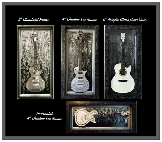 acoustic guitar shadow box