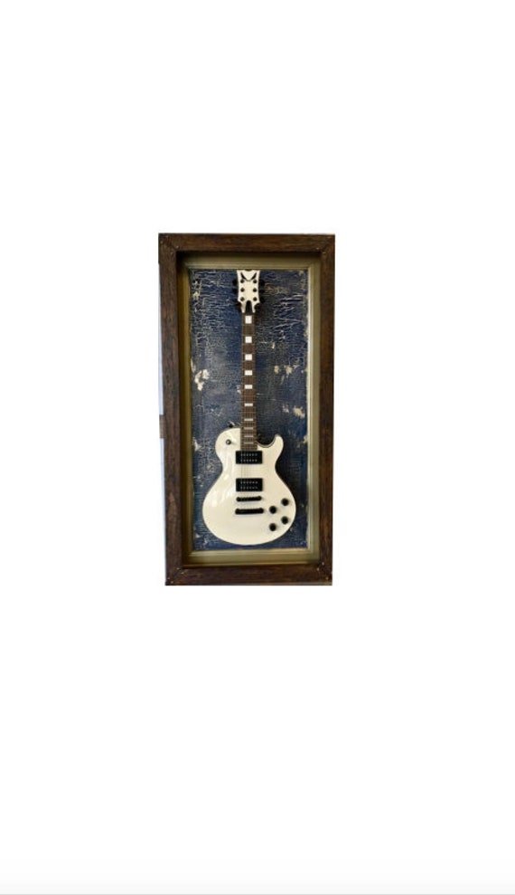 acoustic guitar shadow box
