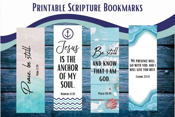 Printable Bible Verse Bookmark Scripture Bookmark Printable - Etsy