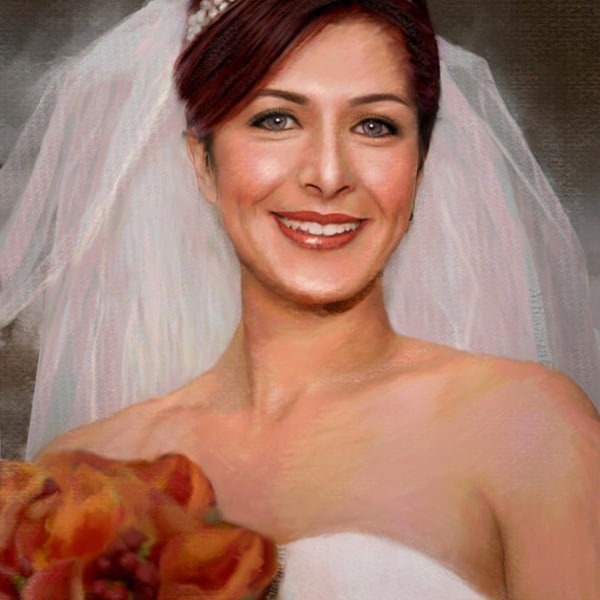 Custom Portrait, Custom Wedding Portrait, Custom Bride Portrait, Engagement, Anniversary Painting, Custom Digital Portrait by Artimoment