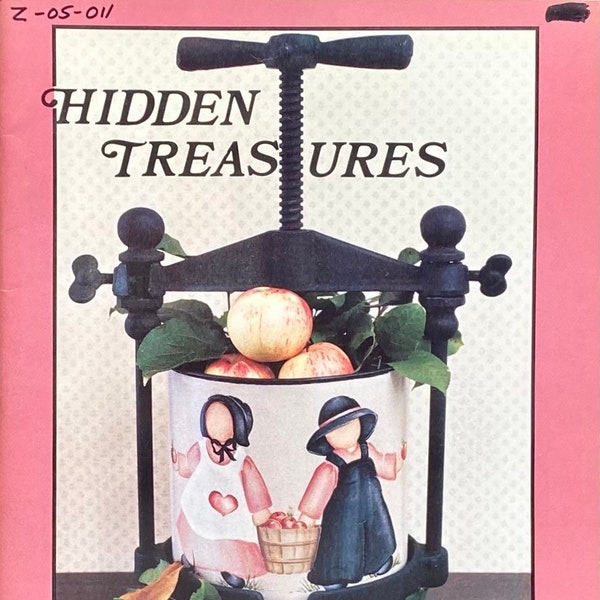 Hidden Treasures By ©Jean Zawicki ©1988 - Special: Rose section - Decorative Tole Painting Lessons - Oils Or Acrylic - Folk Art Designs