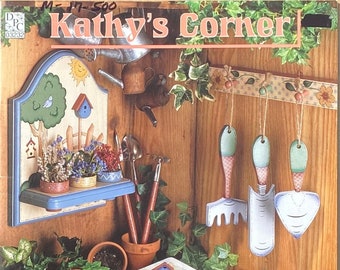 Kathy’s Corner By Kathy Morrissey ©1997 - 15+ Decorative Painting Projects -  Garden, Birdhouse Designs - Acrylic On Paper Mache, Wood, Pots