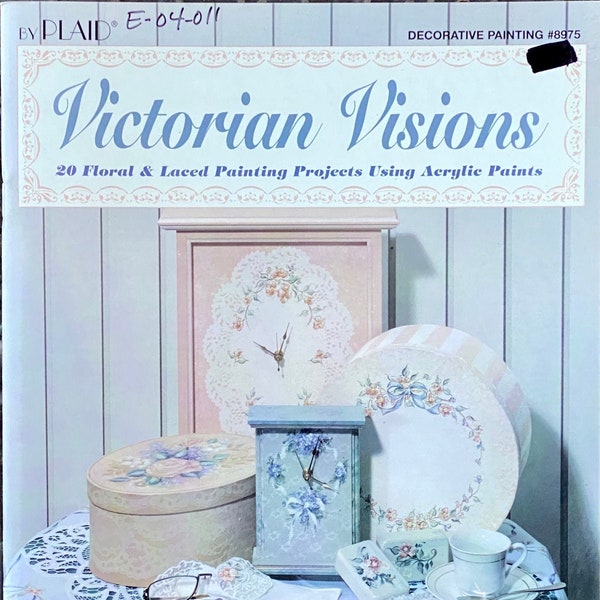 OOP - Victorian Visions By Ginger Edwards - Plaid #8975 - 20 Floral & Lace Painting Projects - Acrylic On Wood, Fabric, Papier-Mâché