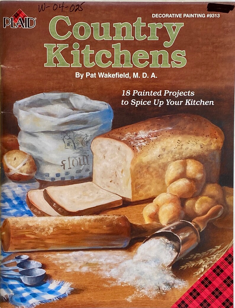 OOP - Country Kitchens By Pat Wakefield, MDA -Plaid #9313 -18 Pa OOP - Country Kitchens By Pat Wakefield, MDA -Plaid #9313 -18 Pa