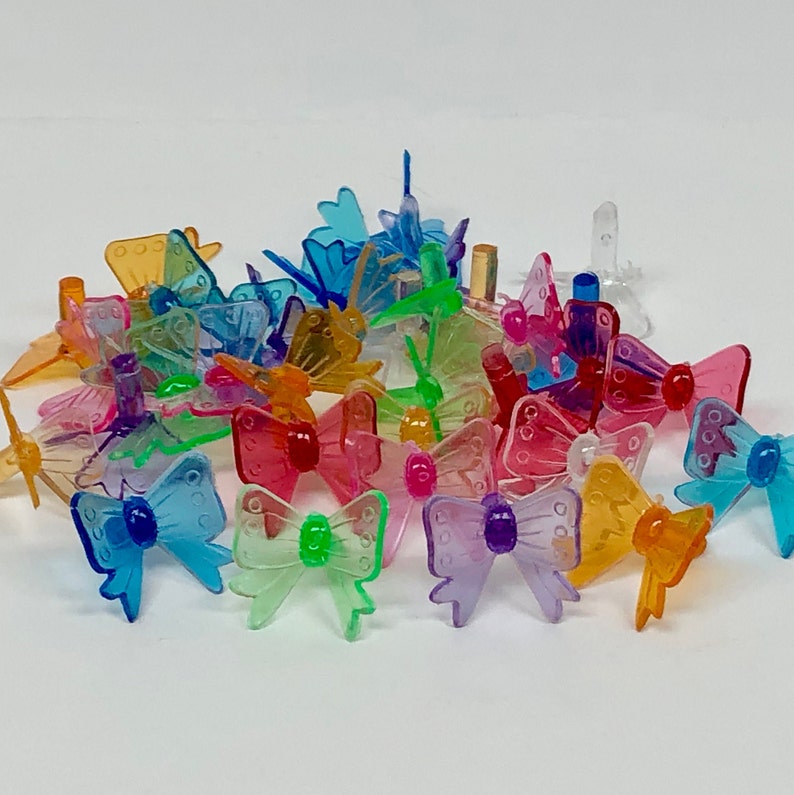 Ceramic Christmas Tree Bow Light Pegs 50 Pc. Assorted Color Replacement
