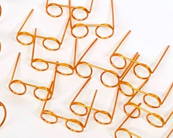 6 Occhiali da bambola in miniatura con filo dorato: accessorio per lavori creativi da 2,5 cm - Confezione da 6
