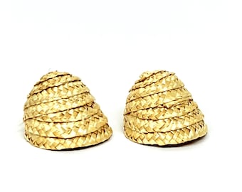 Miniature Braided Straw Doll Bonnets: 2" DIY Craft Hats - Barbie Accessories