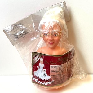 6 Inch Mrs. Claus Air Freshener Doll - Mistletoe Memories™ - Fibre Craft® #9586 - Christmas Decor -Crochet Craft Sewing - Supply