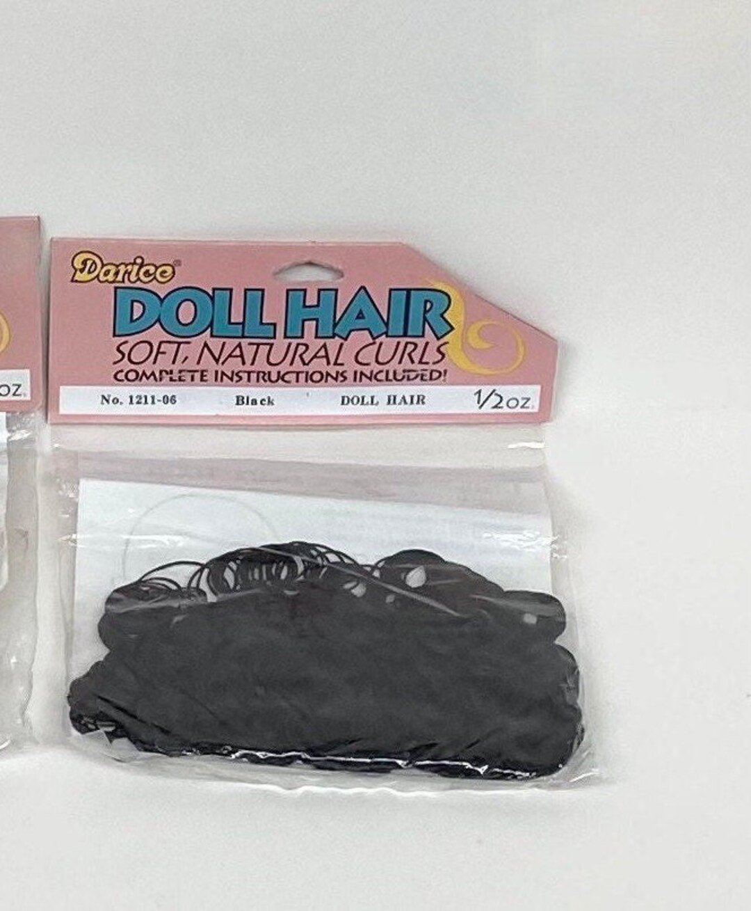 Buy Black Soft Natural Curl Doll Hair 1/2 OZ. Darice® Synthetic Online in  India - Etsy
