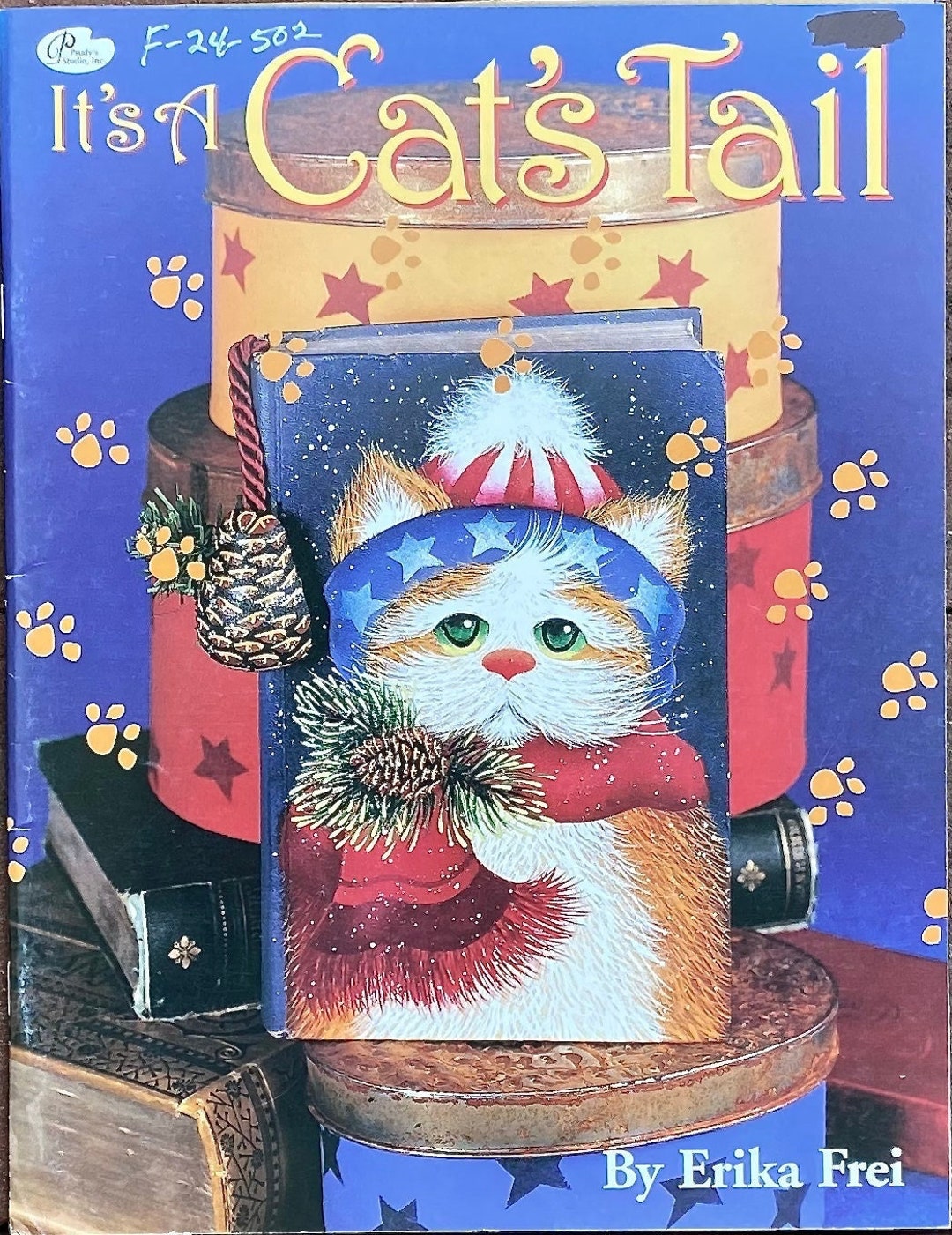 エリカ・フライ作「猫のしっぽ」 - 装飾トールペイント - 猫のドレス