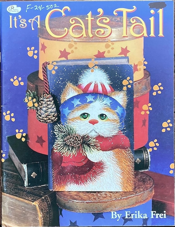 エリカ・フライ作「猫のしっぽ」 - 装飾トールペイント - 猫のドレス