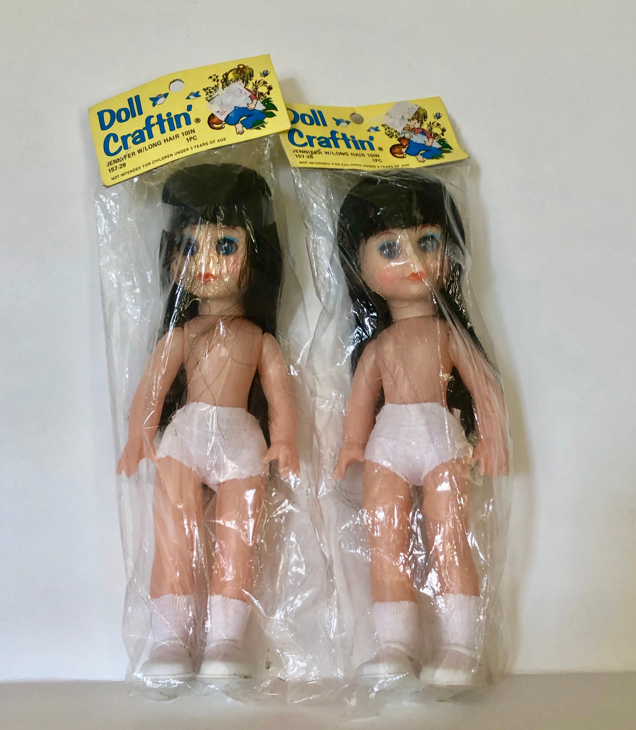 NEW NOS Blue doll eyes 2 pair 9 mm eyes doll making supplies crafting Mangelsens