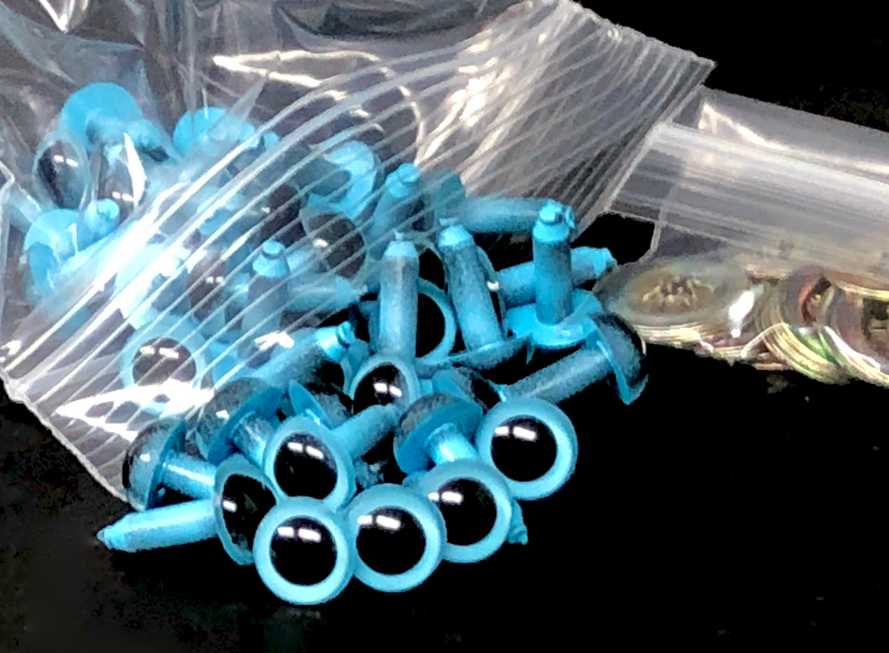 Darice Animal Eyes with Plastic Washers - Blue - 18mm