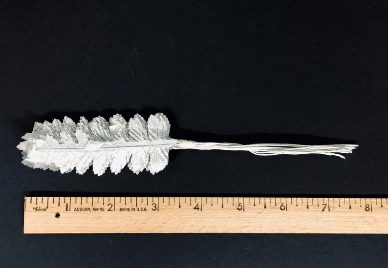 144 Metallic Gold OR Silver Lame Millinery Leaf Picks Etsy