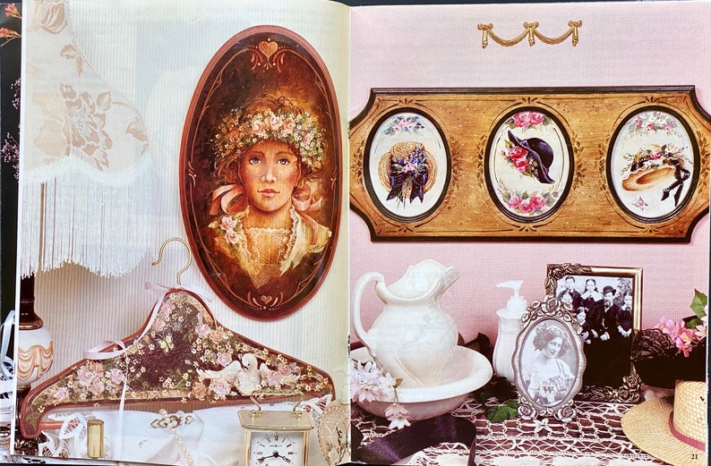 Decorative Tole Painting Projects /& Patterns Granny\u2019s Attic By Juliet Martin \u00a91996 Juliet Designs OOP Nostalgic Keepsake Designs