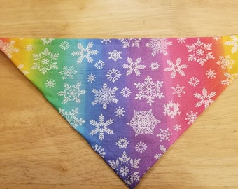 Rainbow Snowflakes Bandana