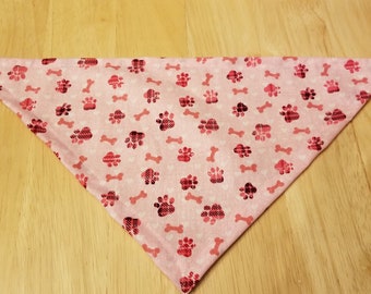Plaid Paws and Pink Bones Bandana