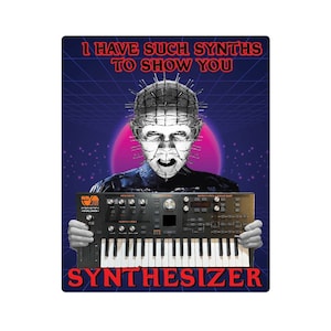 Synthesizer glossy sticker-Music, Funny sticker.