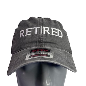 Retired Low profile Embroidered hat, dad hat.