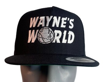 Wayne's World Embroidered Five Panel Snapback Cap