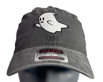 Ghost, Spirit, Cute, Halloween Low profile Embroidered hat, dad hat, Halloween Hat,