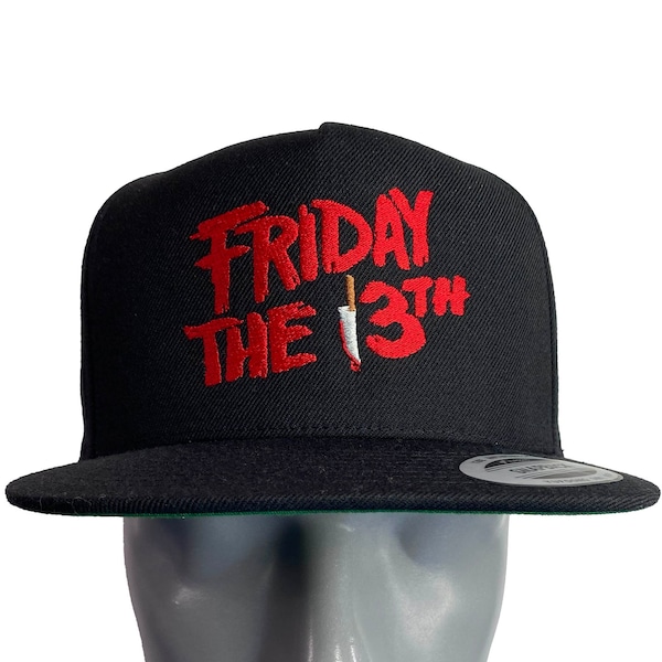 Friday The 13th, Halloween, Horror Embroidered Five Panel Snapback Cap