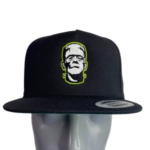 Frankenstein, Halloween, Horror Embroidered Five Panel Snapback Cap