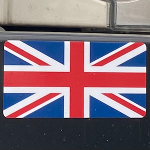 Union Jack, British Flag Vinyl Sticker, Laptop sticker, Car sticker, Water bottle sticker, Decal - Glossy Vinyl, Laminated. FREE Shipping