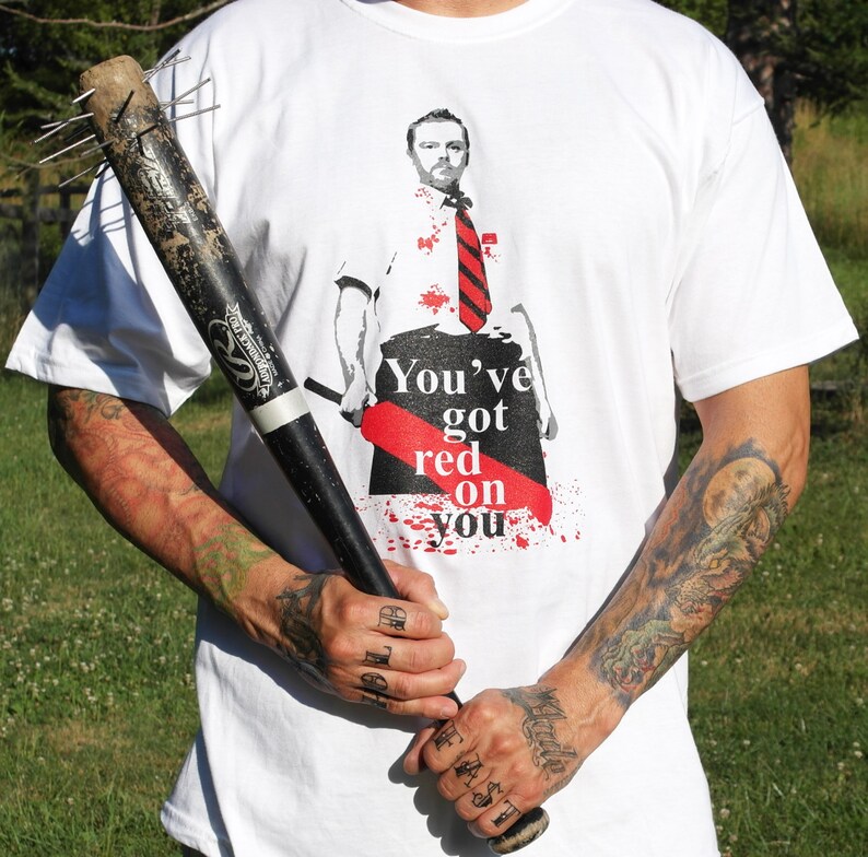 Shaun of the Dead Tshirt. Silk Screened Funny Horror Classic Etsy