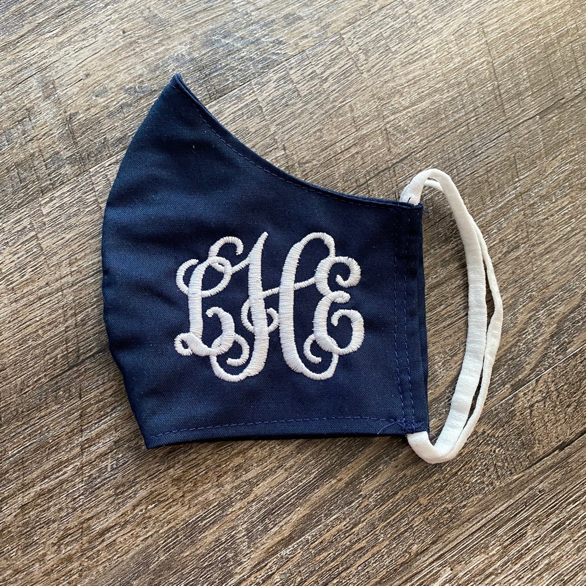 Monogrammed Face Mask