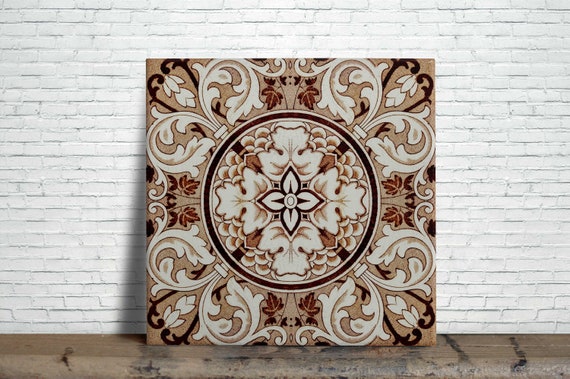 Victorian Reproduction Decorative Fireplace Ceramic Wall Tile Etsy