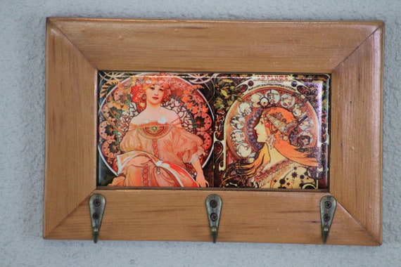 Cedar Wood Key Hanger Insert Decorative Tile Etsy