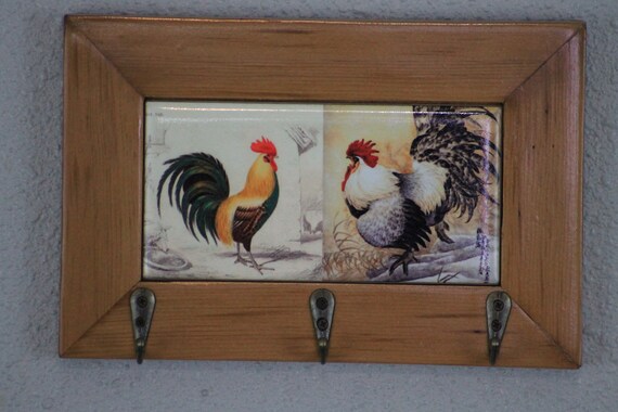 Cedar Wood Key Hanger Insert Decorative Tile Etsy