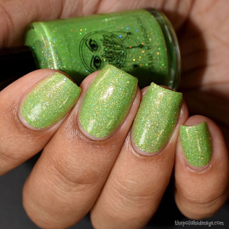 Crystal Bright Green Gifts Reduced Nail Etsy Holographic Vegan, - Party Her Collection for Glitter Hurricane Chemical Knockout Polish