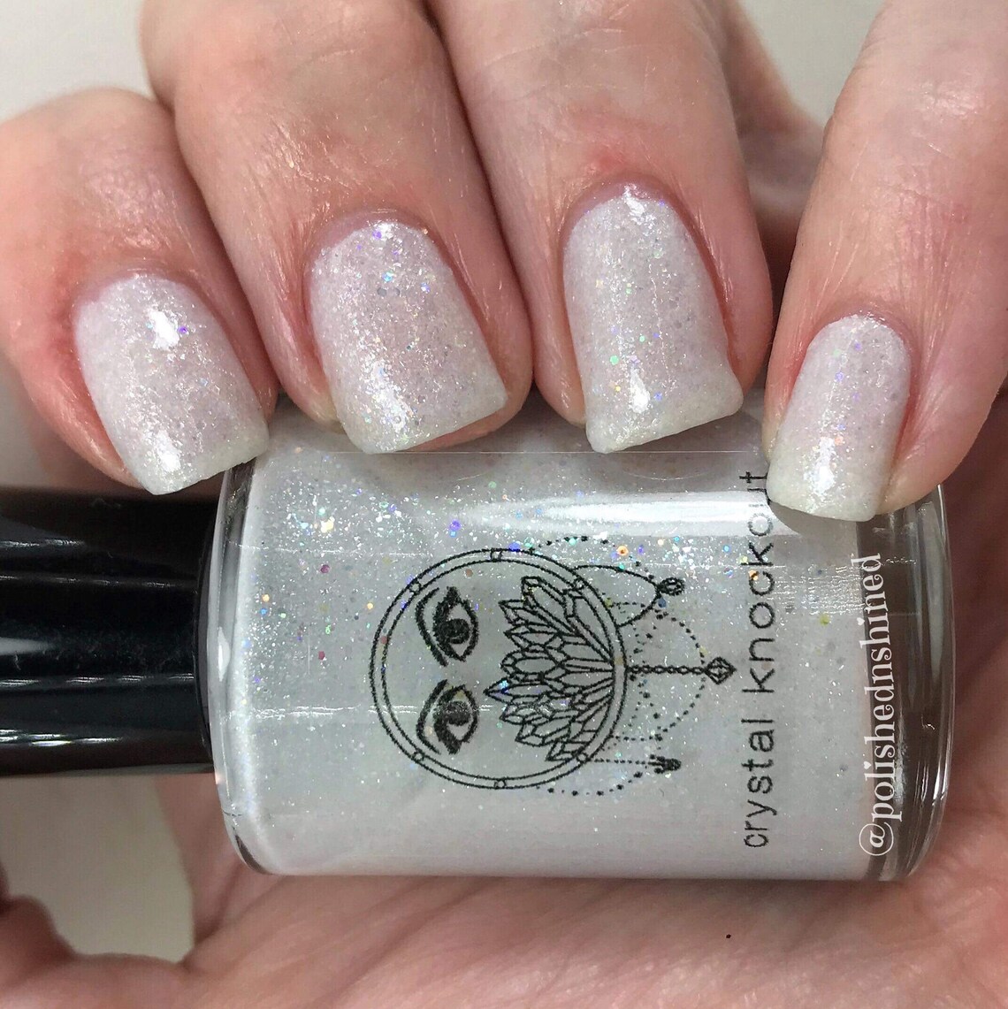 White Sheer Shimmer Nail Polish Bridal Wedding Nail Polish Etsy