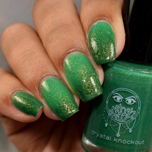 Green Thermal Color Changing Nail Polish Vegan Reduced - Etsy Green Thermal Color Changing Nail Polish Vegan Reduced - Etsy