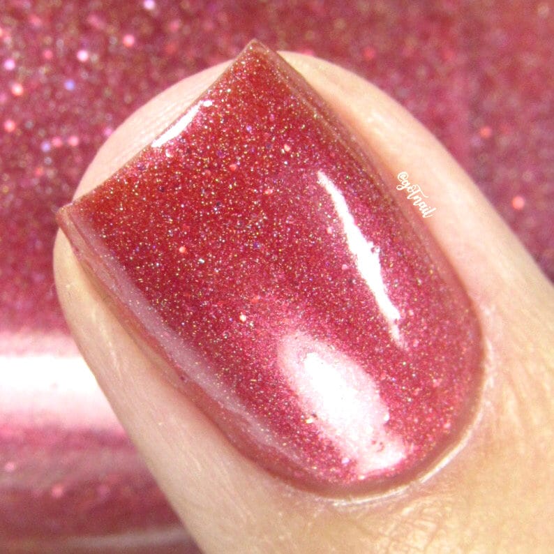 Pink Shimmer Nail Polish image 0